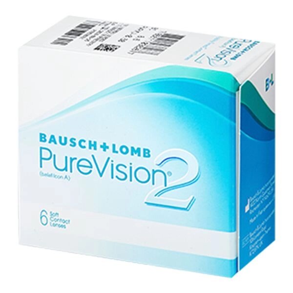 Линзы контактные для коррекции зрения мягкие PureVision 2 Balafilcon A (-1.75/8.6) 6шт от компании Admi - фото 1