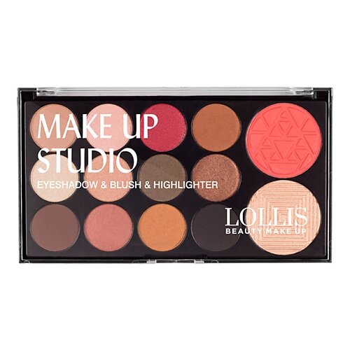 LOLLIS Палетка теней для век Make Up Studio Eyeshadow & Blush & Highlighter 01 от компании Admi - фото 1