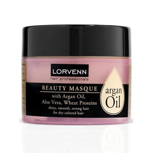 Lorvenn HAIR professionals маска для интенсивного ухода волос ARGAN OIL beauty masque 200.0