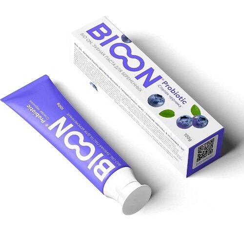 LOVULAR Зубная паста для беременных  с пробиотиком, спелая черника 100 от компании Admi - фото 1