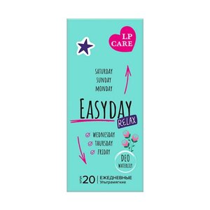 LP CARE прокладки ежедневные DEO waterlily 20.0