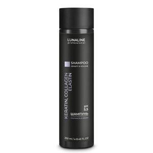 Lunaline шампунь keratin, collagen, elastin плотность и объем 250