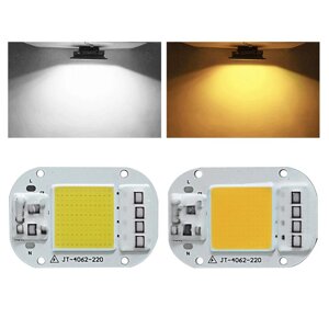 Lustreon AC160-260V 20W 30W 50W белый / теплый белый COB LED чип для DIY flood light