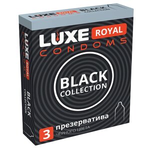 LUXE condoms презервативы LUXE ROYAL black collection 3