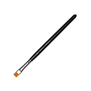 M. ART Кисть для бровей № 10 плоская, синтетика, ручка черная, профессиональная
