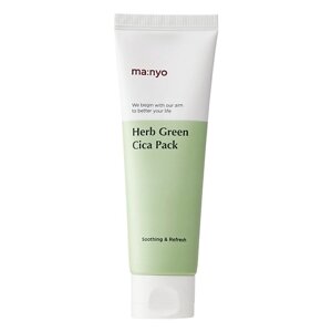 MA: NYO Успокаивающая маска с зелёным чаем (глиной) и витаминами Herb Cica Pack 75