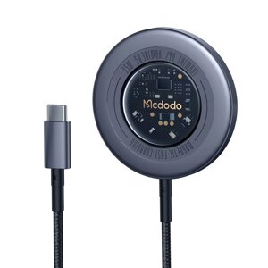 Макдодо 15W Прозрачное магнитное беспроводное зарядное устройство для iPhone 12-14 Series Ultra Thin Portable с Светодио