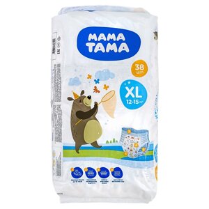 МАМА ТАМА Подгузники-трусики XL (12-15 кг) 38.0