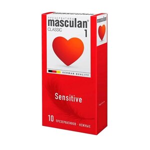 MASCULAN Презервативы 1 classic №10 Нежные Sensitive plus 10