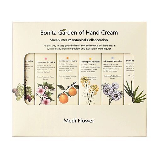MEDIFLOWER Подарочный набор кремов для рук "Великолепные сады" от компании Admi - фото 1
