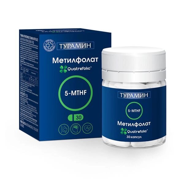 Метилфолат 5-MTHF Турамин капсулы 0,3г 30шт от компании Admi - фото 1