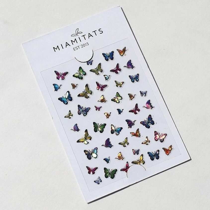 MIAMITATS Наклейки для лица, тела и ногтей Butterfly от компании Admi - фото 1