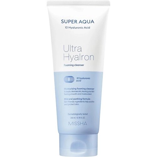 MISSHA Пенка Super Aqua Ultra Hyalron для умывания и снятия макияжа от компании Admi - фото 1