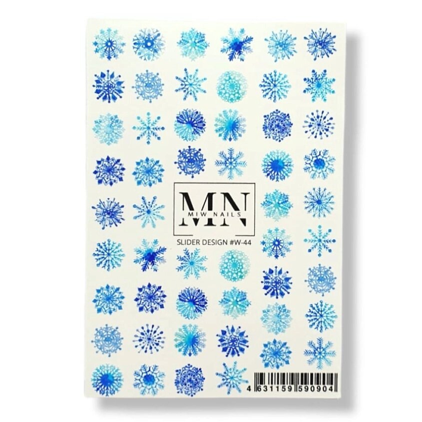 MIW NAILS Слайдер дизайн для маникюра снегурочки от компании Admi - фото 1