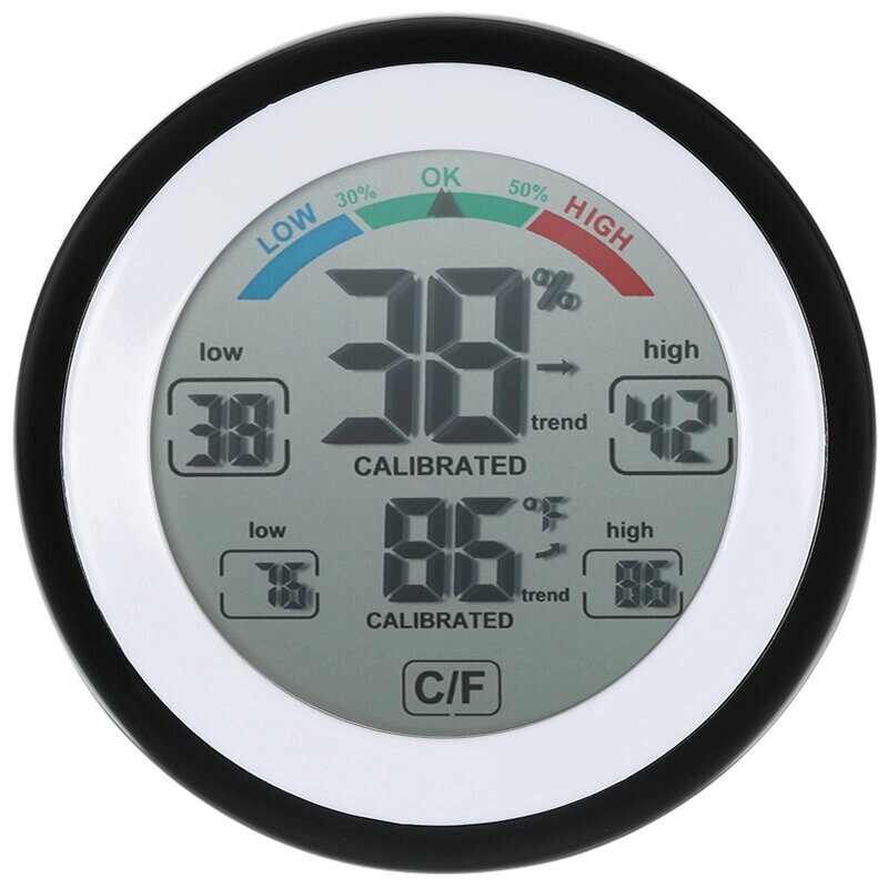 Многофункциональный цифровой гигрометр Термометр измеритель температуры и влажности от компании Admi - фото 1