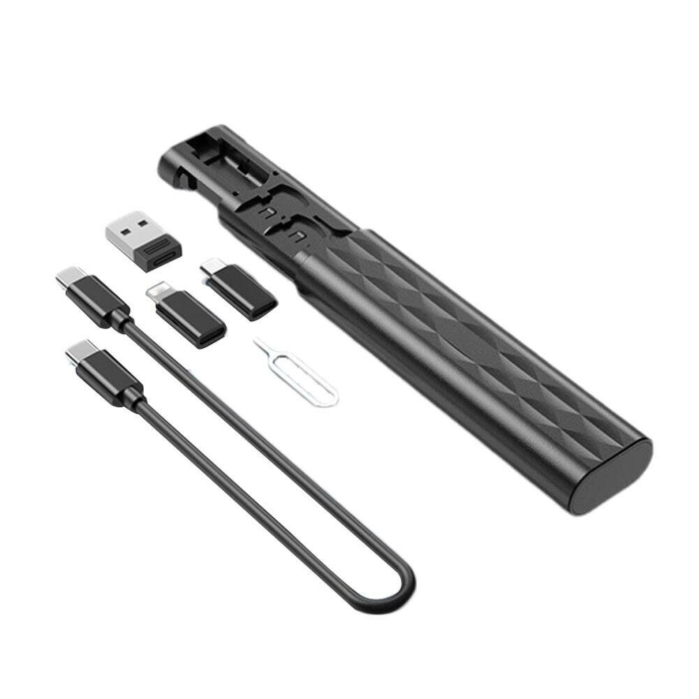Многофункциональный кабель для хранения данных Коробка USB A — Micro Type C Набор кабелей для передачи данных Органайзер от компании Admi - фото 1