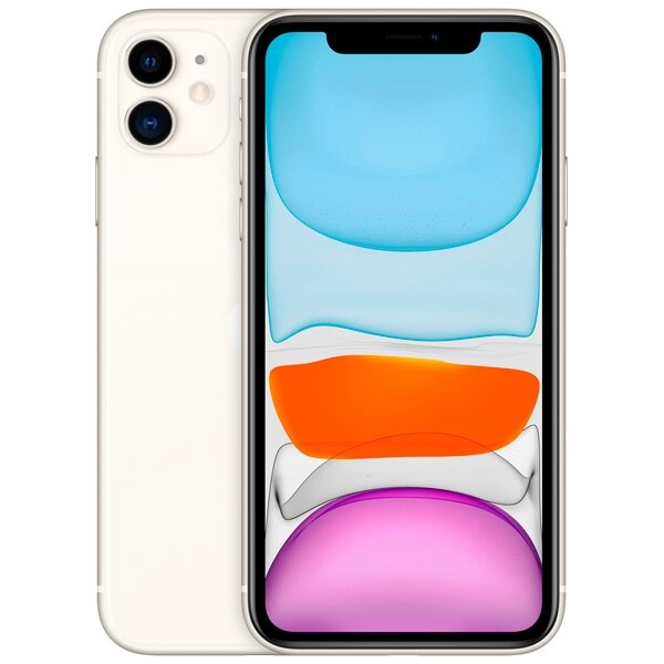 Мобильный телефон Apple iPhone 11 128GB A2221 white (белый) Slimbox от компании Admi - фото 1