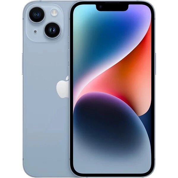 Мобильный телефон Apple iPhone 14 256GB Dual: nano SIM + eSim blue (голубой) от компании Admi - фото 1