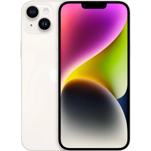 Мобильный телефон Apple iPhone 14 Plus 128GB Dual: nano SIM + eSim starlight (белый) от компании Admi - фото 1