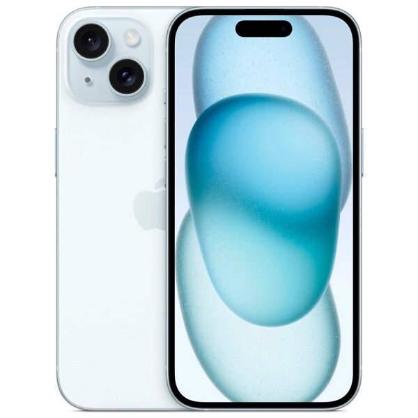 Мобильный телефон Apple iPhone 15 256Gb Dual nano SIM blue (голубой) от компании Admi - фото 1