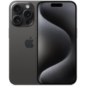 Мобильный телефон Apple iPhone 15 Pro 128GB Dual nano SIM titanium black (титановый чёрный)