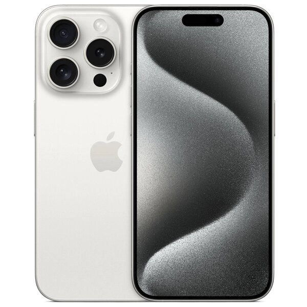 Мобильный телефон Apple iPhone 15 Pro 128GB Dual nano SIM titanium white (титановый белый) от компании Admi - фото 1