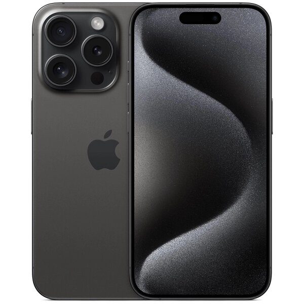 Мобильный телефон Apple iPhone 15 Pro 512GB Dual: nano SIM + eSim titanium black (титановый чёрный) от компании Admi - фото 1