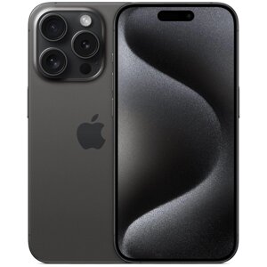 Мобильный телефон Apple iPhone 15 Pro 512GB Dual: nano SIM + eSim titanium black (титановый чёрный)