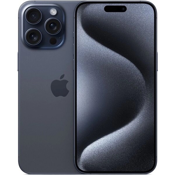 Мобильный телефон Apple iPhone 15 Pro Max 256GB Dual: nano SIM + eSim titanium blue (титановый синий) от компании Admi - фото 1