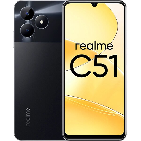 Мобильный телефон Realme C51 6/256Gb черный ЕАС от компании Admi - фото 1