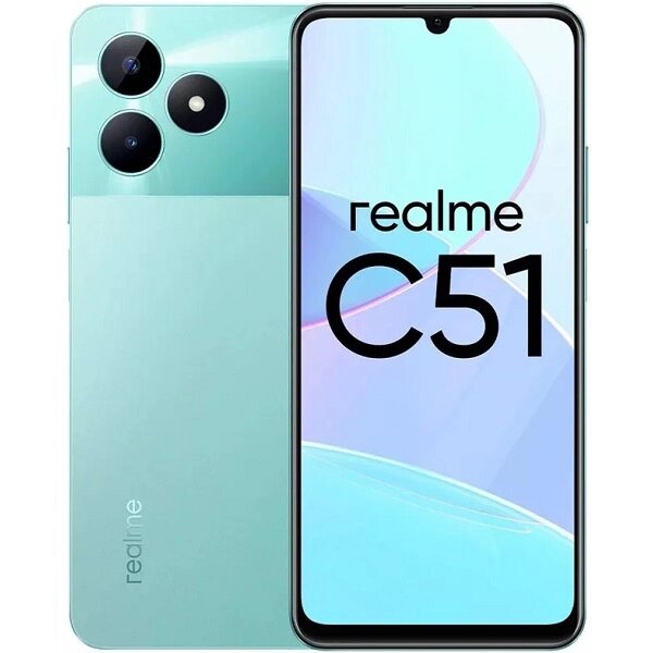 Мобильный телефон Realme C51 6/256Gb зеленый ЕАС от компании Admi - фото 1