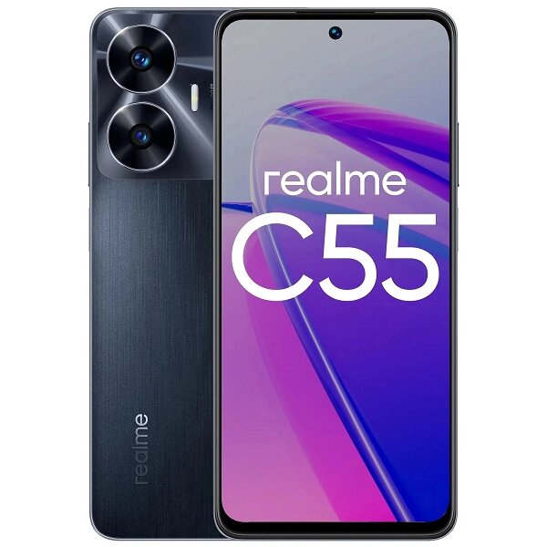 Мобильный телефон Realme C55 8/256Gb черный от компании Admi - фото 1