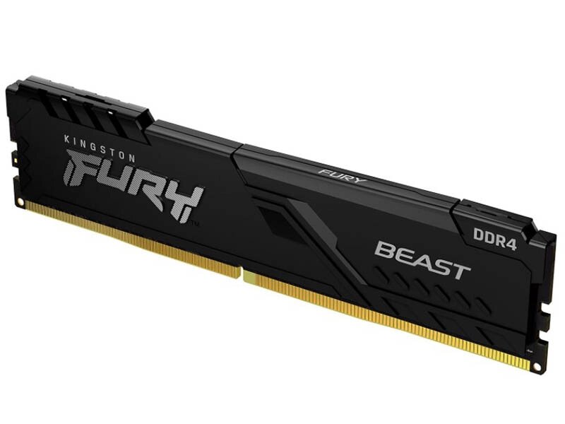 Модуль памяти Kingston Fury Beast Black DDR4 DIMM 3600Mhz PC28800 CL17 - 8Gb KF436C17BB/8 от компании Admi - фото 1