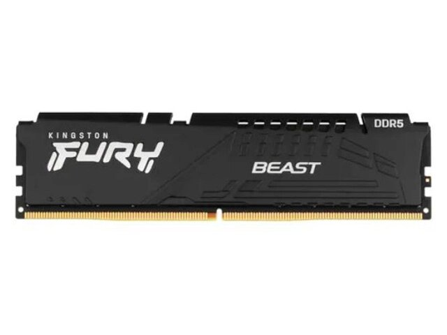 Модуль памяти Kingston Fury Beast Black DDR5 DIMM 6000MHz PC-48000 CL40 - 32Gb KF560C40BB-32 от компании Admi - фото 1