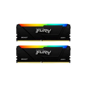 Модуль памяти kingston fury beast black RGB black RGB DDR4 DIMM 3600mhz PC28800 CL18 - 64gb (2x32gb) KF436C18BB2ak2/64