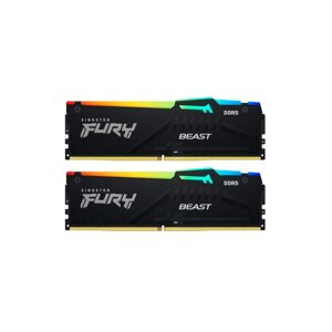 Модуль памяти kingston fury beast black RGB expo DDR5 DIMM 5200mhz PC41600 CL36 - 32gb (2x16gb) KF552C36BBEAK2-32