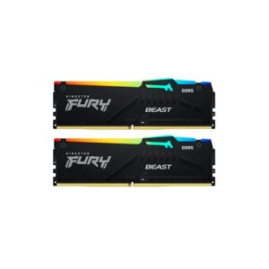 Модуль памяти kingston fury beast black RGB expo DDR5 DIMM 6000mhz PC48000 CL36 - 16gb kit (2x8gb) KF560C36BBEAK2-16