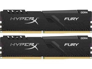 Модуль памяти kingston fury black DDR4 DIMM 3733mhz PC29800 CL19 - 16gb kit (2x8gb) KF437C19BBK2/16