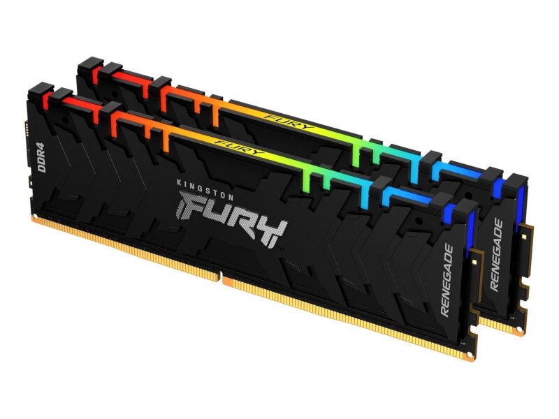 Модуль памяти Kingston Fury Renegade RGB DDR4 DIMM 4000MHz PC-32000 CL19 - 16Gb Kit (2x8Gb) KF440C19RBAK2/16 от компании Admi - фото 1