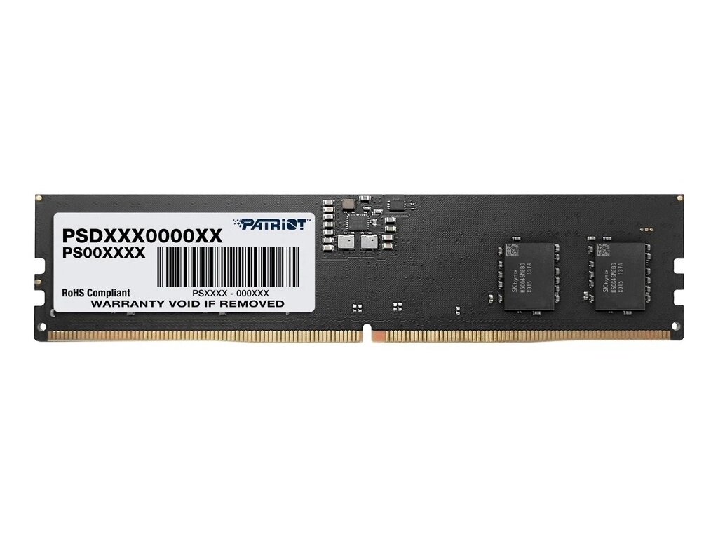 Модуль памяти Patriot Memory Signature Line DDR5 DIMM 5600Mhz PC5-44800 CL46 -16Gb PSD516G560081 от компании Admi - фото 1