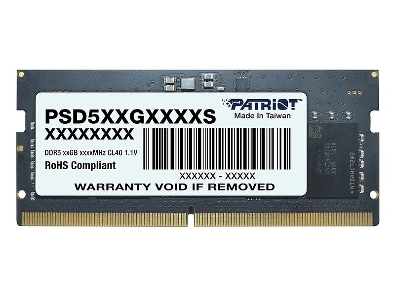 Модуль памяти Patriot Memory Signature Line SO-DIMM DDR5 5600Mhz PC5-44800 CL46 - 16Gb PSD516G560081S от компании Admi - фото 1