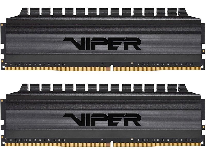 Модуль памяти Patriot Memory VIPER 4 BLACKOUT 16 ГБ (8 ГБ x 2 шт.) DDR4 3600 МГц DIMM CL18 PVB416G360C8K от компании Admi - фото 1