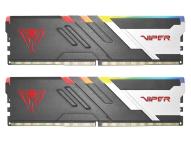 Модуль памяти Patriot Memory Viper Venom RGB DDR5 DIMM 5200Mhz PC5-41600 CL40 - 64Gb (2x32Gb) PVVR564G520C40K от компании Admi - фото 1
