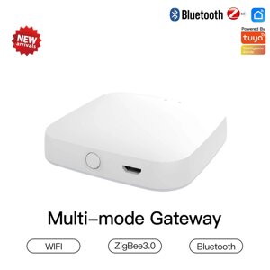 MoesHouse Multi-Mode Smart Gateway ZigBee3.0 WiFi Bluetooth Mesh Hub Работа с Tuya Smart App Голосовое управление через