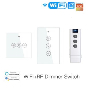 MoesHouse WiFi RF Smart Light Dimmer Switch 2 / 3Way Muilti-Control Smart Life / Tuya APP Control Работает с голосовыми
