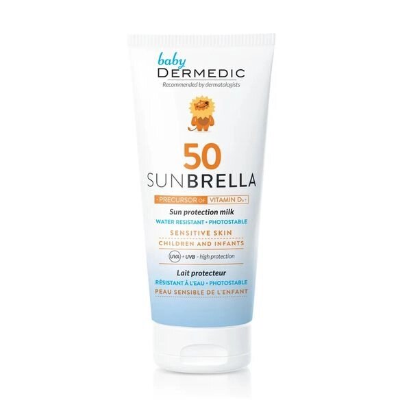 Молочко солнцезащитное для детей SPF50 Sunbrella Baby Dermedic/Дермедик 100мл от компании Admi - фото 1