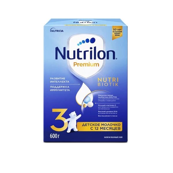 Молочко сухое быстрорастворимое детское напиток молочный Junior Premium 3 Nutrilon/Нутрилон 600г от компании Admi - фото 1