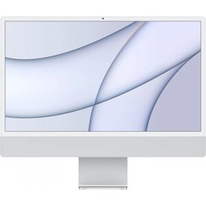 Моноблок APPLE iMac 24 Silver MQR93 (Английская раскладка клавиатуры) (Apple M3/8192Mb/256Gb SSD/Wi-Fi/Bluetooth/Cam/23.5/4480x2520/macOS)