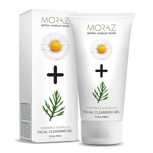 MORAZ Гель для лица очищающий для всех типов кожи на экстрактах ромашки и тысячелистника PREMIUM BEAUTY MORAZ+ (премиальный уход) от компании Admi - фото 1