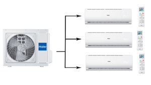 Мульти сплит-система на 3 комнаты Haier